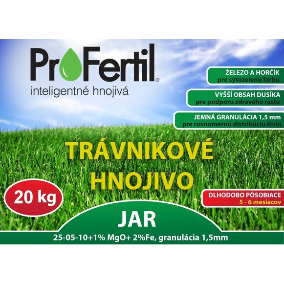ProFertil JAR 25-05-10+2Fe+1MgO 5-6 mesačné hnojivo (20kg)