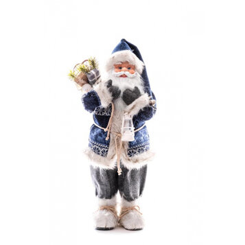 Santa s batohom a lampášom, 46 cm