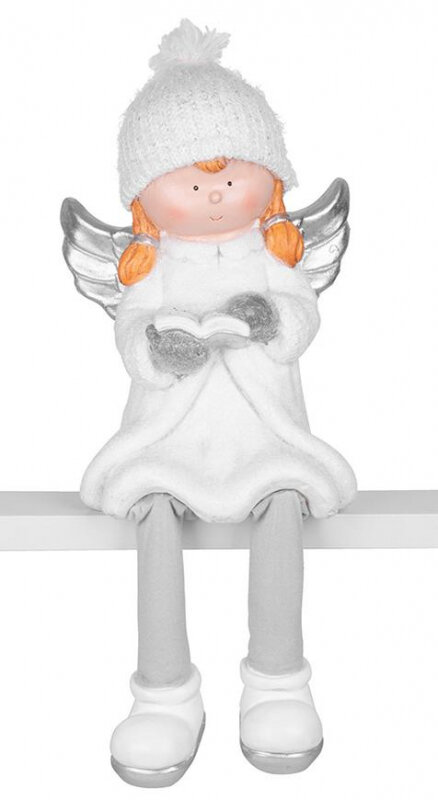 Anjel s knihou, keramika, 22x20x32,50 cm