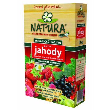 Hnojivo NATURA org. na jahody a drobné ovocie 1,5 kg