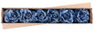 Pivónia s listom, modrá, stonka, veľkosť kvetu: 12 cm, dĺžka kvetu: 23 cm, bal. 6 ks