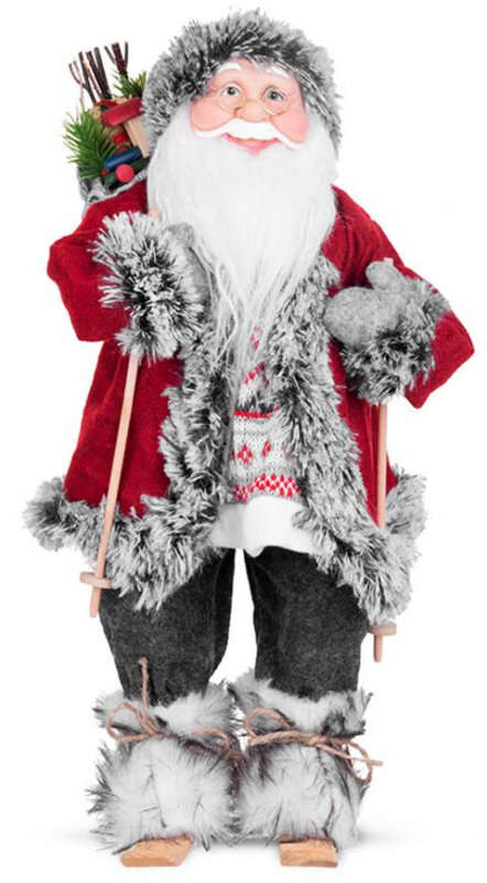 Santa na lyžiach, 45 cm