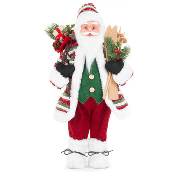 Santa s lyžami, 80 cm