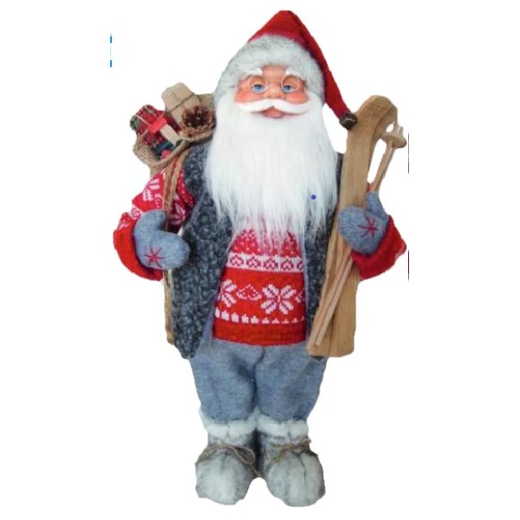 Santa stojaci, s lyžami, 46 cm