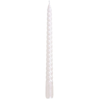 Sviečka Vianoce biela špirálová 25 cm, bal. 2 ks