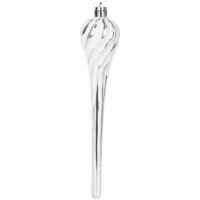 Gule Vianoce, sada, 15 ks, 3,5-6-8 cm, bielo-strieborné