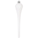 Gule Vianoce, sada, 15 ks, 3,5-6-8 cm, bielo-strieborné