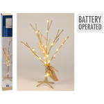 Zlatý vianočný stromček , 30 LED – 40 cm