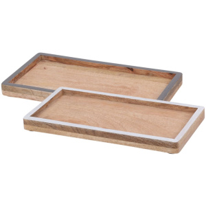 Drevený dekoratívny podnos – 23 cm (Kópia)