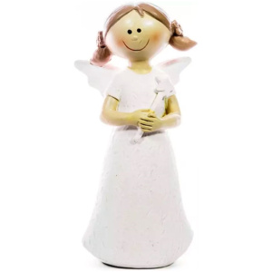 Anjel stojací, polyresin, 12 cm