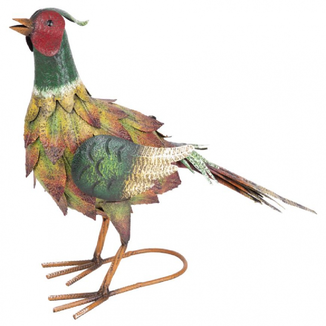 Bažant, plech, 54,5×16,5×39,5 cm