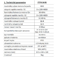 Frekvenčný menič ITTP 4kW-RS 400V