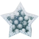 Gule 38 ks, strieborné, mix, 6 cm