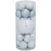 Gule Vianoce, 20 ks, strieborné, mix, 6-17 cm