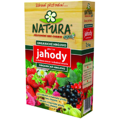 Hnojivo NATURA org. na jahody a drobné ovocie 1,5 kg