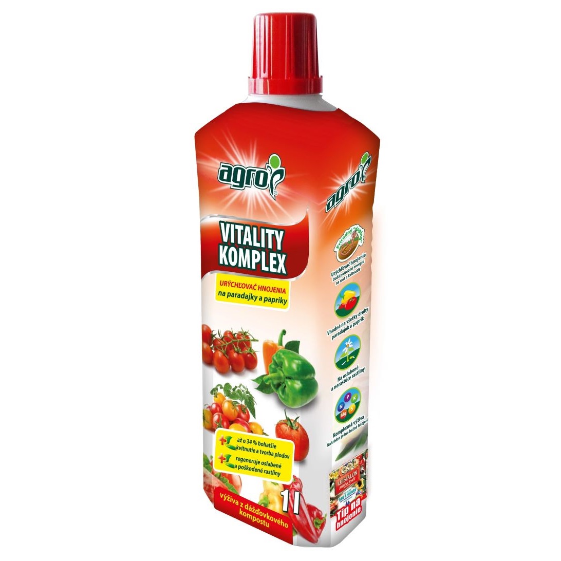 Hnojivo VITALITY komplex PARADAJKA A PAP. 1 L