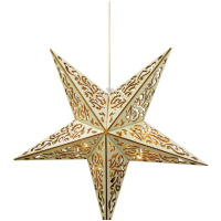 Hviezda 10 LED, teplá biela, 3xAA, + diaľkový ovládač, 40 cm