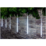 Icicle, 240 LED studená biela, 8 cencúľov, vodopádový efekt, 230 V,exteriér