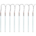 Icicle, 240 LED studená biela, 8 cencúľov, vodopádový efekt, 230 V,exteriér