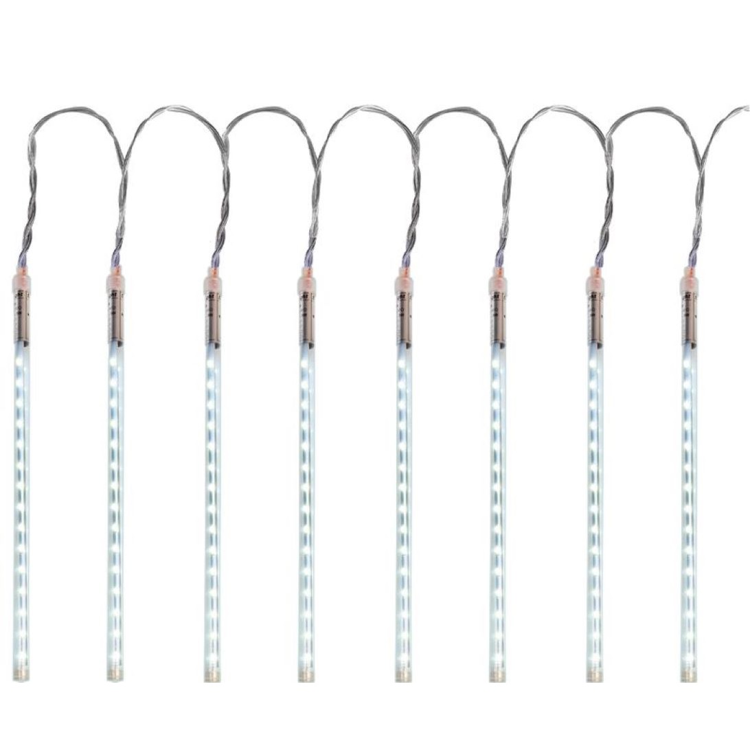 Icicle, 240 LED studená biela, 8 cencúľov, vodopádový efekt, 230 V,exteriér