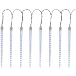 Icicle, 352 LED studená biela, 16 cencúľov, vodopádový efekt, 230 V, exteriér
