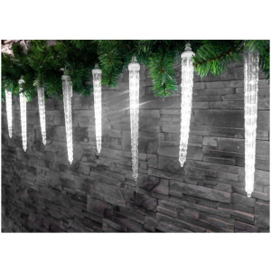 Icicle, 352 LED studená biela, 16 cencúľov, vodopádový efekt, 230 V, exteriér
