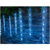 Icicle, 65 LED ľadovo modrá, 8 funkcií, 230 V, exteriér