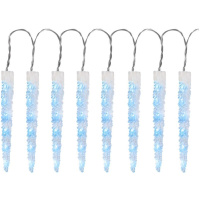 Icicle, 65 LED ľadovo modrá, 8 funkcií, 230 V, exteriér