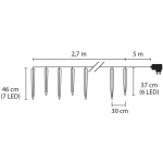 Icicle, 65 LED ľadovo modrá, 8 funkcií, 230 V, exteriér