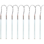 Icicle, 720 LED studená biela, 24 cencúľov, vodopádový efekt, 230 V, exteriér