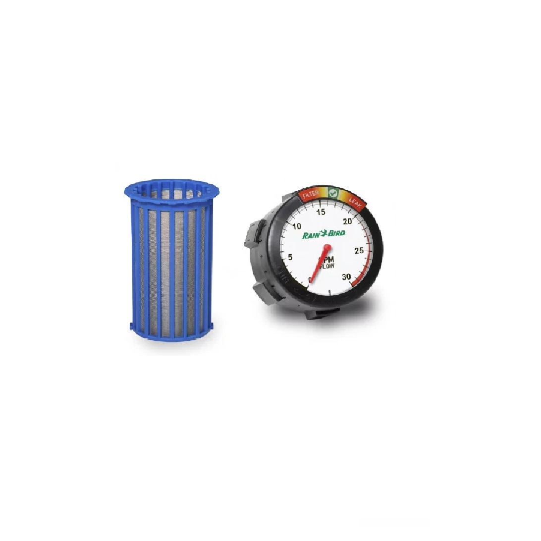 Košíkový filter Rain Bird s indikáciou prietoku a reguláciou tlaku