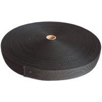 Kotviace pásy PP 20 mm – čierne, kotúč 50 m