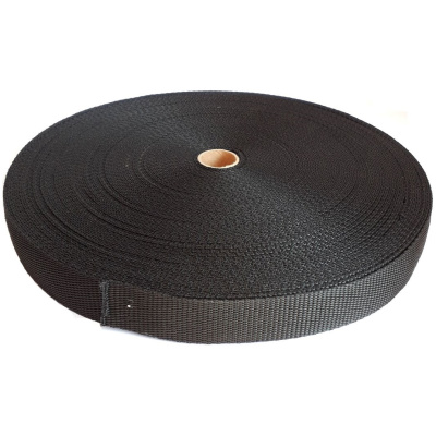 Kotviace pásy PP 30 mm – čierne, kotúč 50 m
