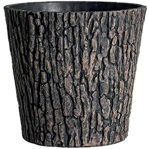 Kvetináč Woodeff, 37,5×30 cm, walnut, efekt dreva