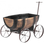 Kvetináč Woodeff, 41,5x29x19cm, whiskey barel wagon