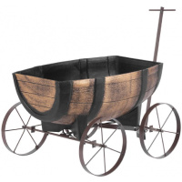 Kvetináč Woodeff, 41,5x29x19cm, whiskey barel wagon