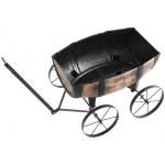 Kvetináč Woodeff, 41,5x29x19cm, whiskey barel wagon