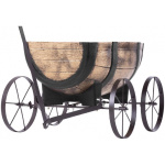 Kvetináč Woodeff, 41,5x29x19cm, whiskey barel wagon
