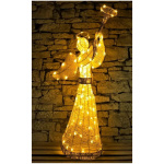 LED Svetelný anjel 122 cm, teplá biela