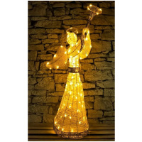 LED Svetelný anjel 122 cm, teplá biela