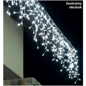 LED svetelné cencúle FLASH – 3x1m, studená biela