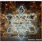 LED svetelný motív – vločka, 65 cm
