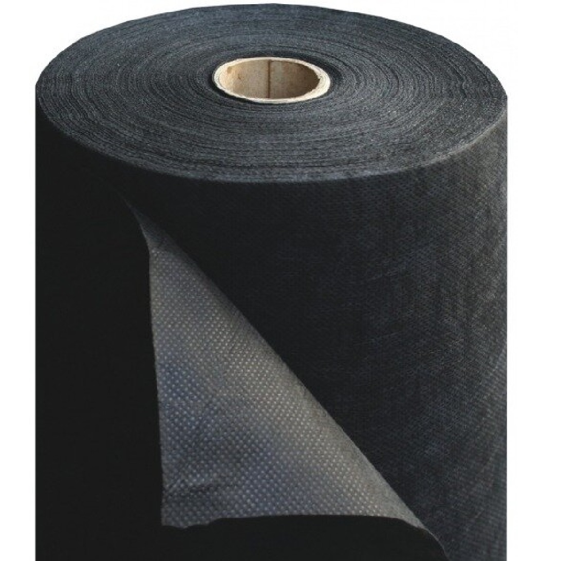 Netkaná agrotextília čierna 50g/m2, 1,6 x 100 m +100 klincov