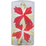 Ozdoba Vianoce, 6 ks, červeno – zlatá, 8×9,5 cm