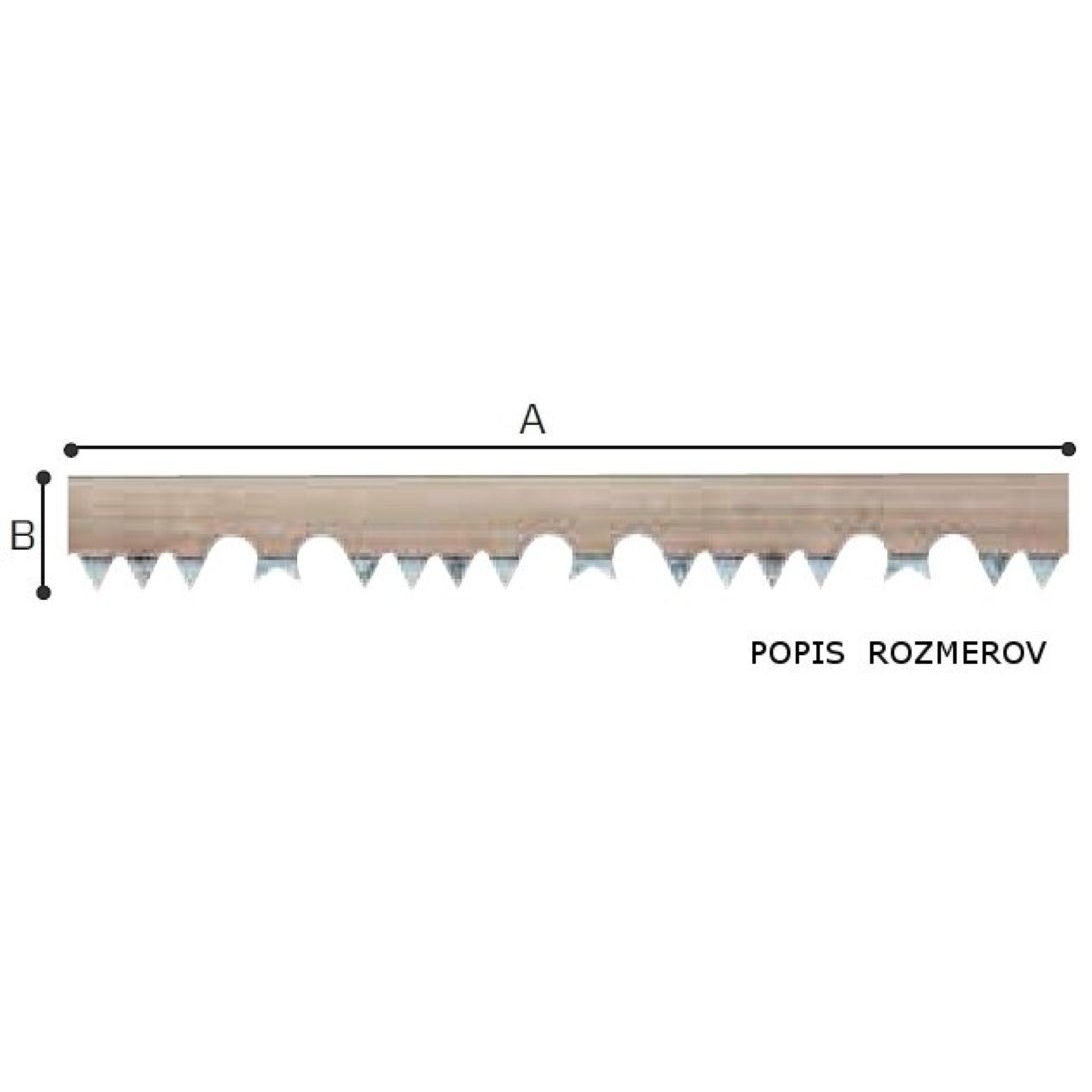 Pílový list profesional, na mokré drevo, 610 mm
