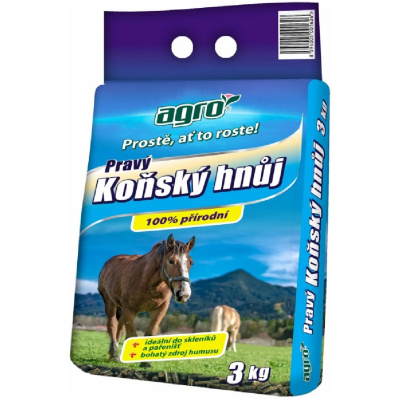 Pravý konský hnoj 3 kg