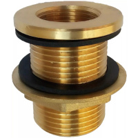 Prechodka s dorazom a tesnením 1″ x 3/4″ mosadz