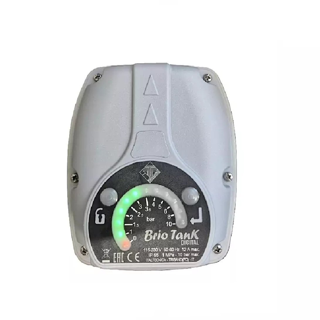 Prietok. spínač BrioTankTIME DIGITAL 1,1kW 230V s nádobou 0,4l, s káblami