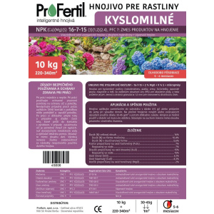 ProFertil Kyslomilné rastliny 16-7-15+4MgO 5-6M hnojivo (10kg)