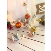 Reťaz Ball, 20 LED teplá biela, s guľami